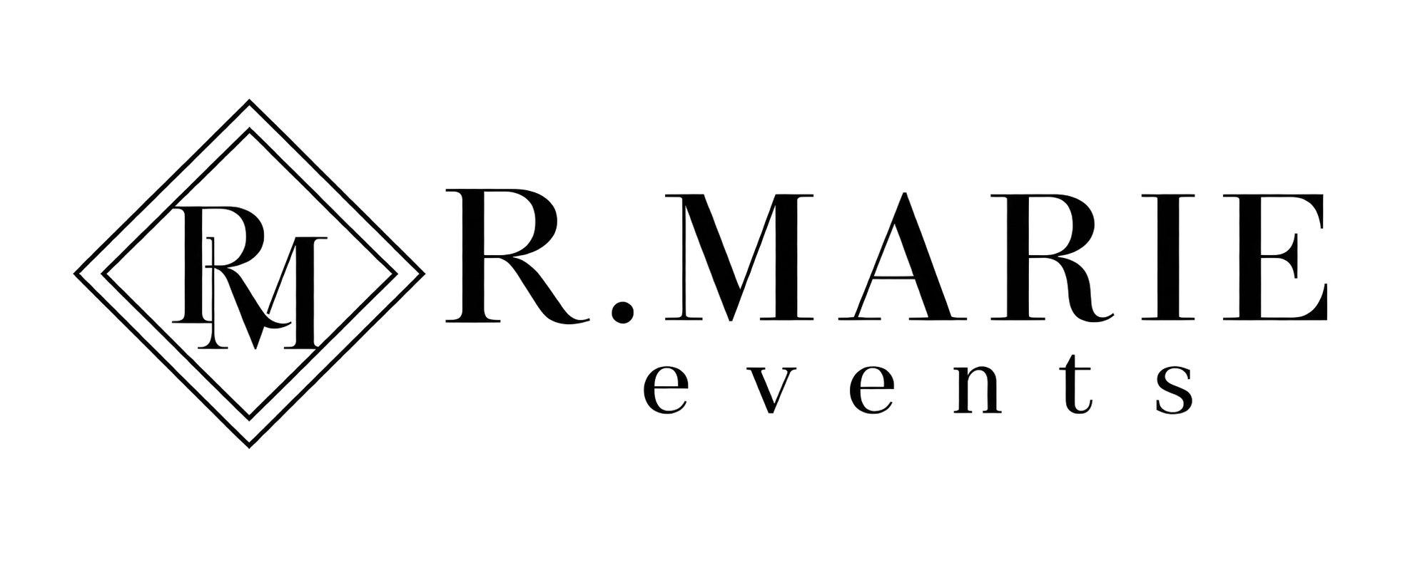 R.MARIE Events Monogram Logo